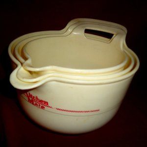 Vintage Kitchen Mate Mixing Bowl Set, 3 Pieces